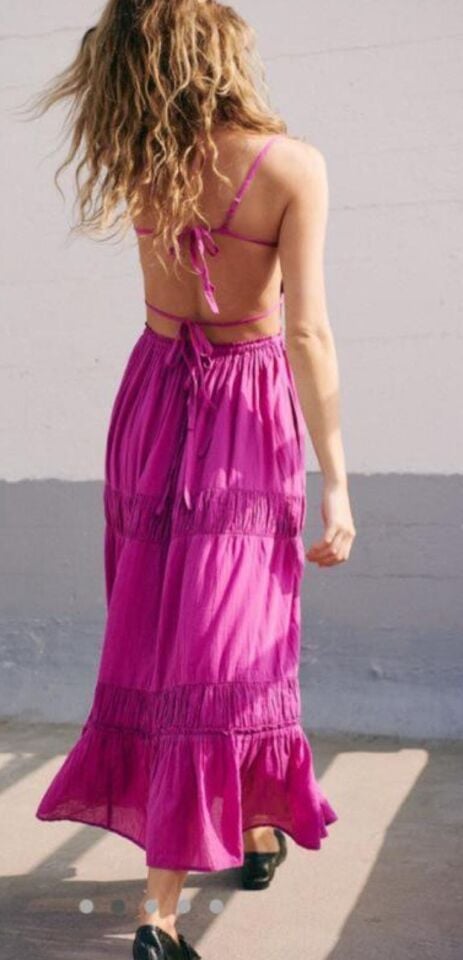 Askılı Uçuşan Yazlık Elbise