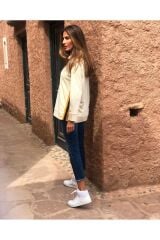 Kapüşonlu Yanı Şeritli  İpli Sweatshirt