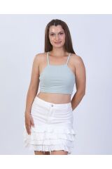 MİNT YEŞİLİ ASKILI CROP