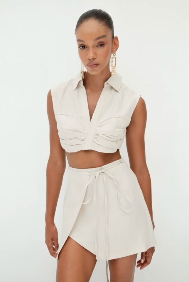 Şık ve Modern Keten Takım