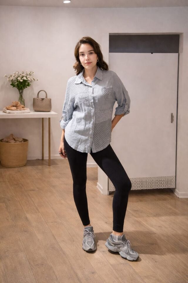 Her Mevsime Uyumlu, Şık ve Rahat: Keten & Dantel Gömlek