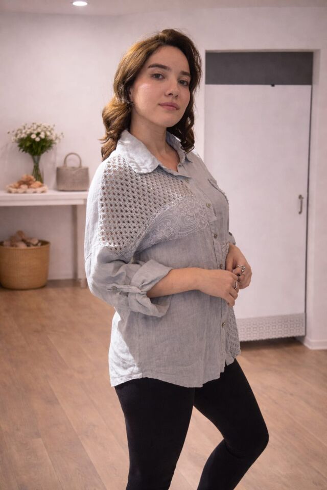 Her Mevsime Uyumlu, Şık ve Rahat: Keten & Dantel Gömlek