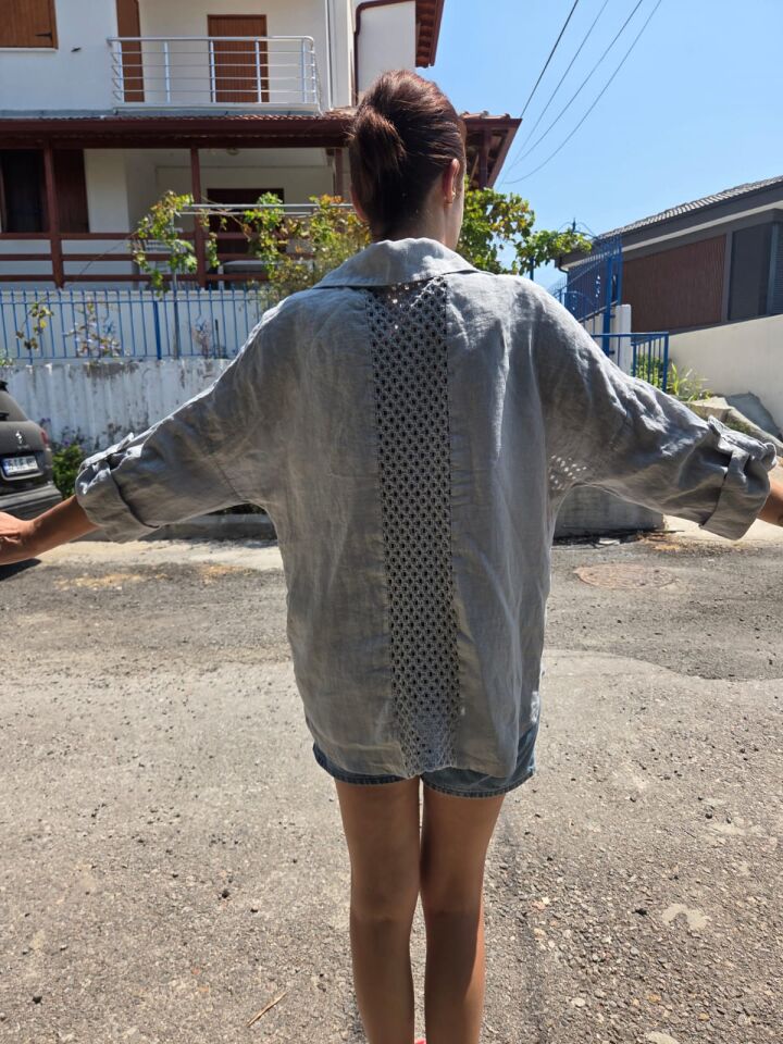 Her Mevsime Uyumlu, Şık ve Rahat: Keten & Dantel Gömlek