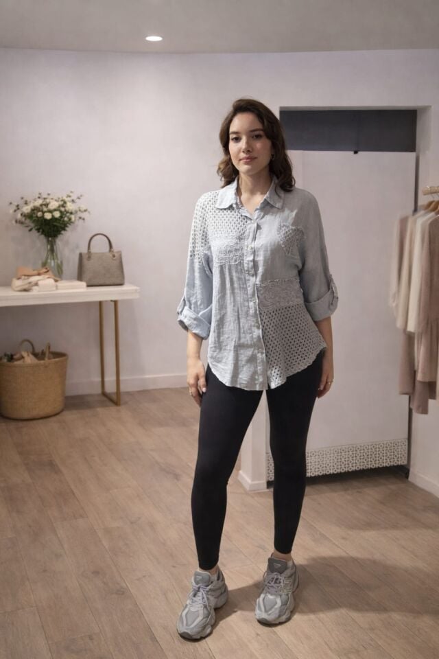 Her Mevsime Uyumlu, Şık ve Rahat: Keten & Dantel Gömlek