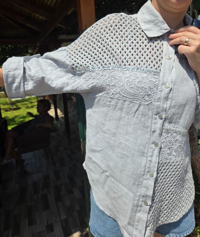 Her Mevsime Uyumlu, Şık ve Rahat: Keten & Dantel Gömlek