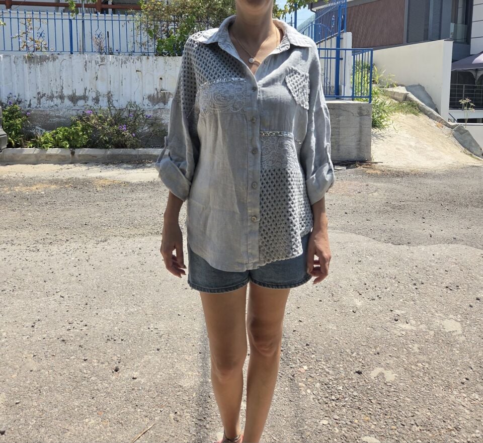 Her Mevsime Uyumlu, Şık ve Rahat: Keten & Dantel Gömlek