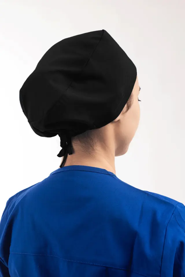 Likralı Cerrahi Bone Siyah