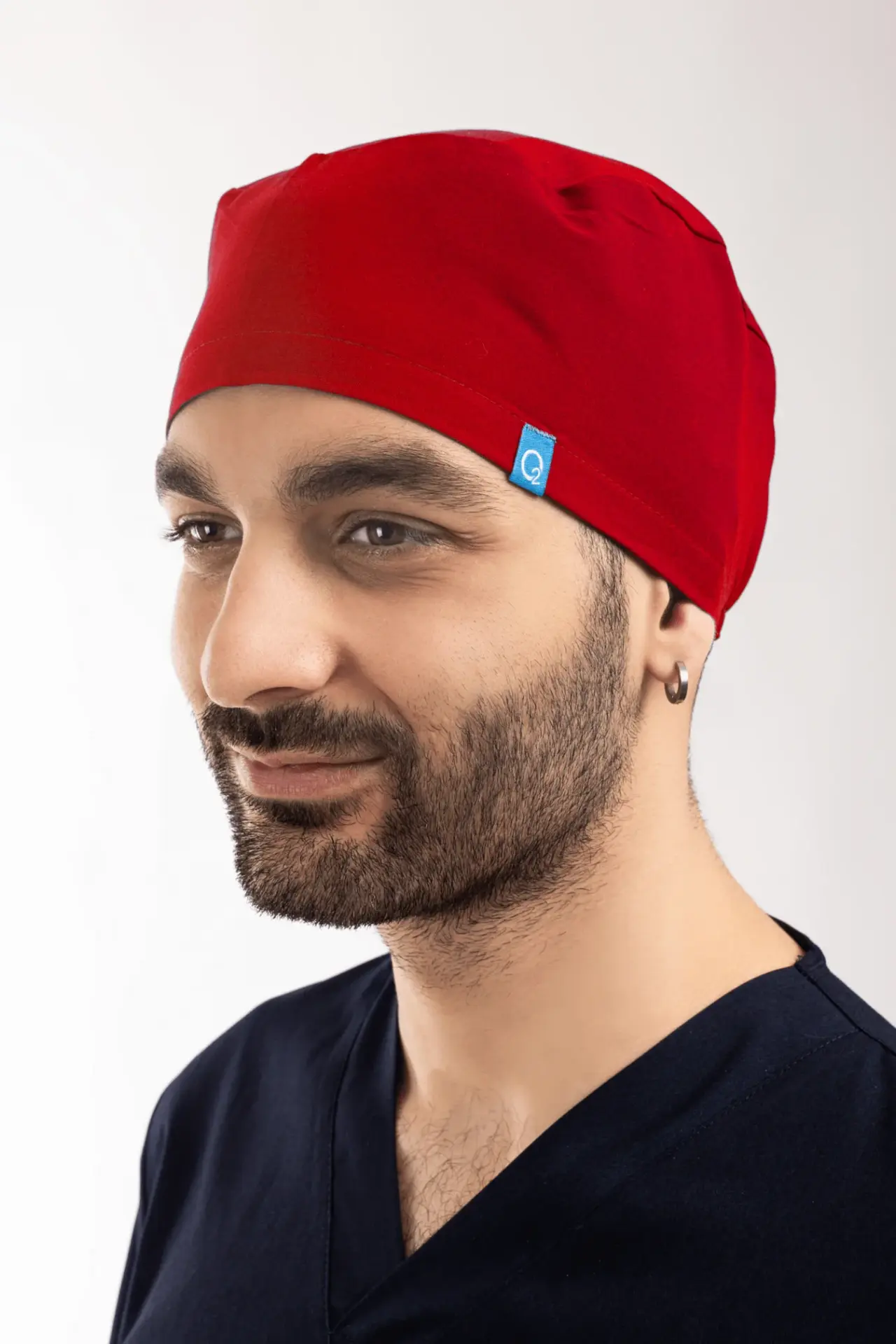 Likralı Cerrahi Bone Kırmızı