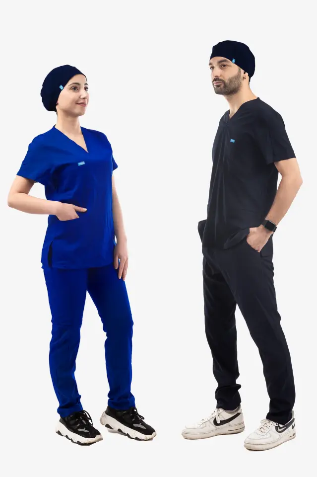 Likralı Cerrahi Bone Lacivert