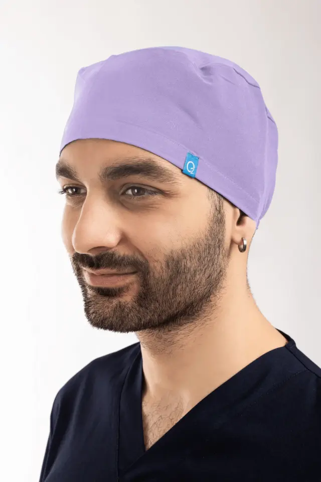Likralı Cerrahi Bone Lila