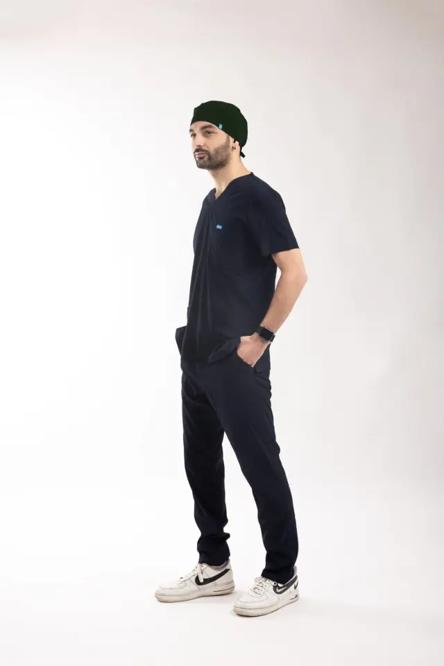 Likralı Cerrahi Bone Avcı Yeşili