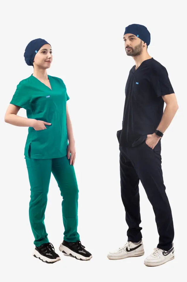 Likralı Cerrahi Bone Petrol Lacivert