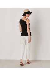 Kadın Tek Kol Askılı Kolsuz Bluz Siyah