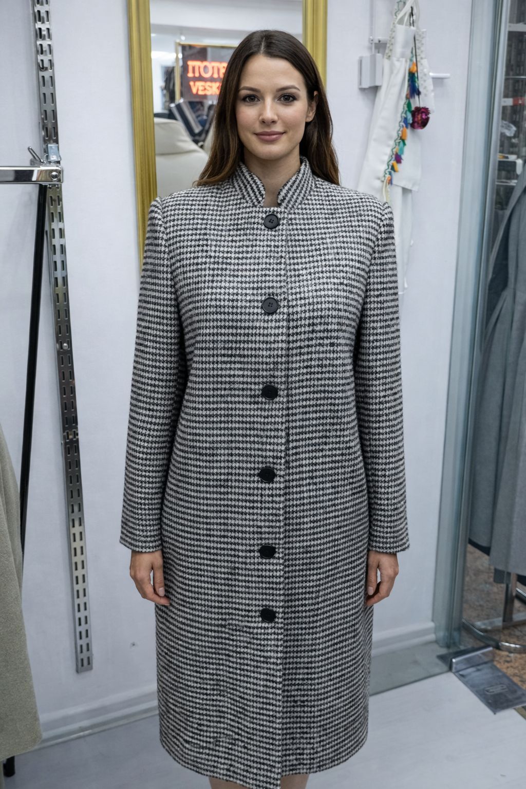 Düğmeli Uzun Kaban