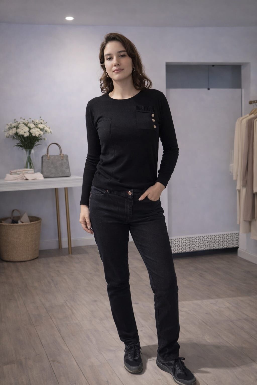 Yan Taş Detaylı Toparlayıcı Jean
