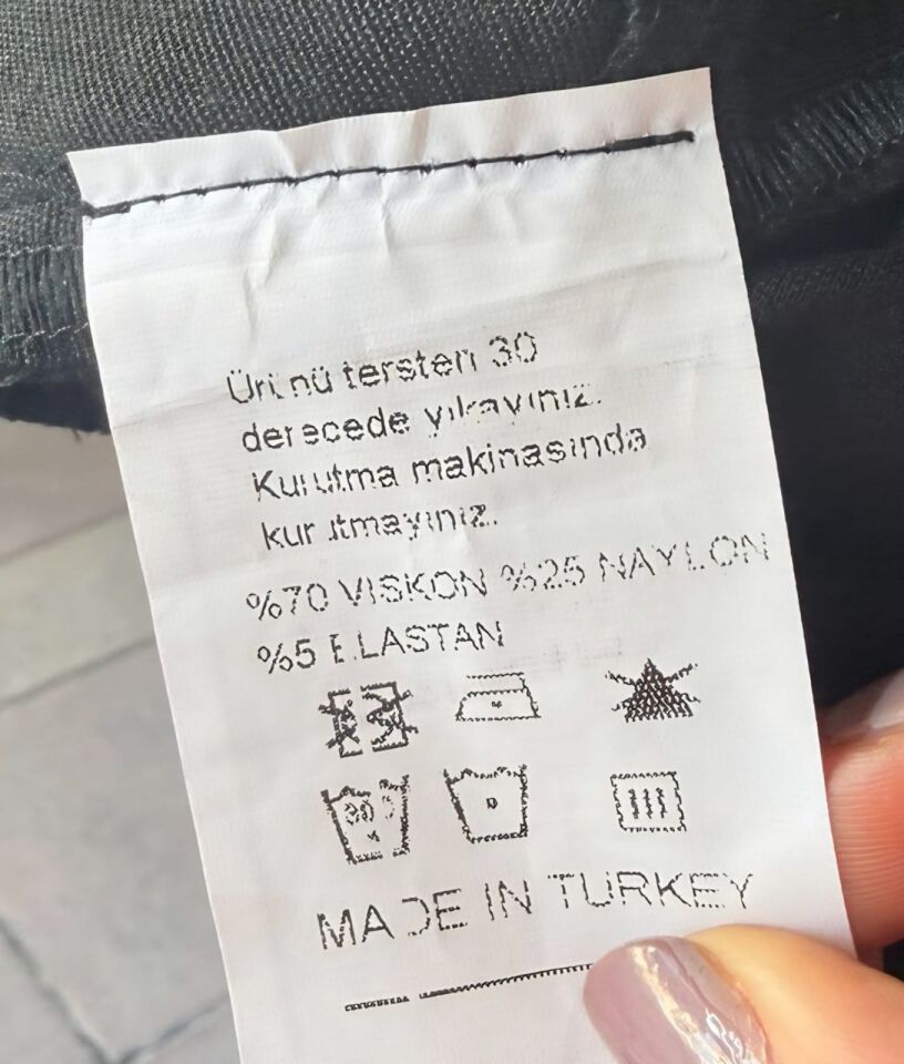 Sim Şerit Detaylı Siyah Likralı Skinny Pantolon