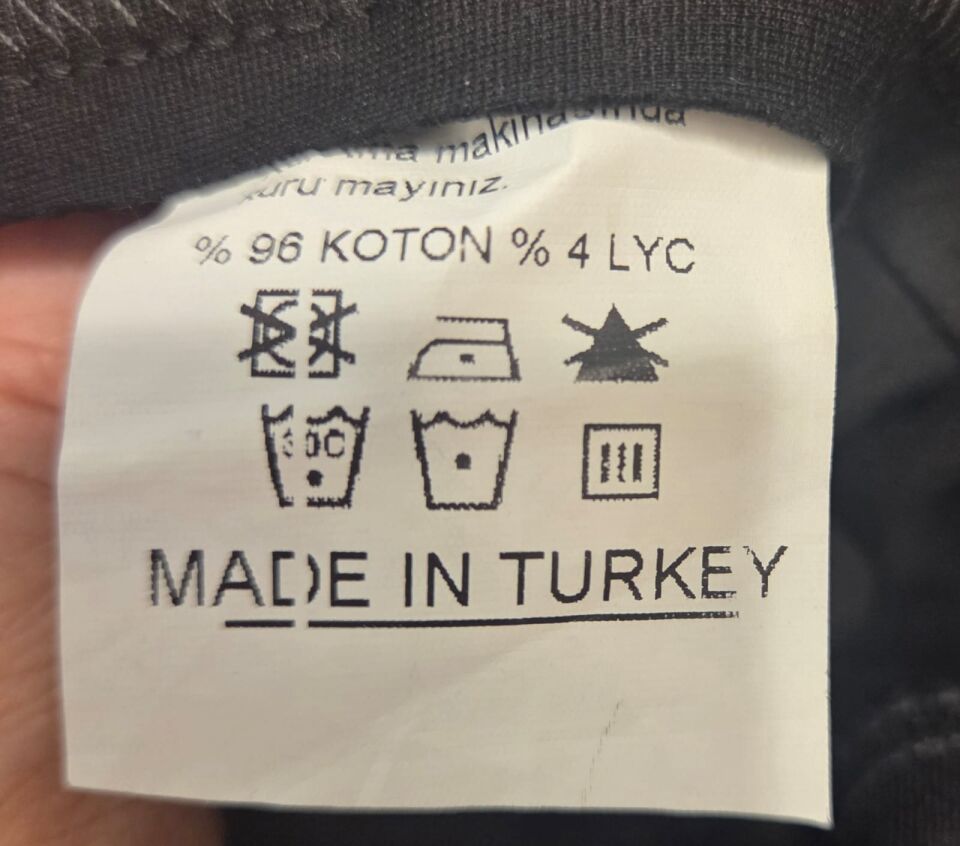 Şerit Detaylı Yüksek Beli Lastikli Siyah Pantolon