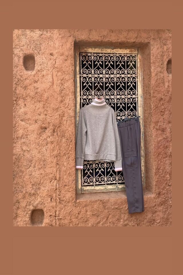 Dik Yaka Sweatshirt L - Gri