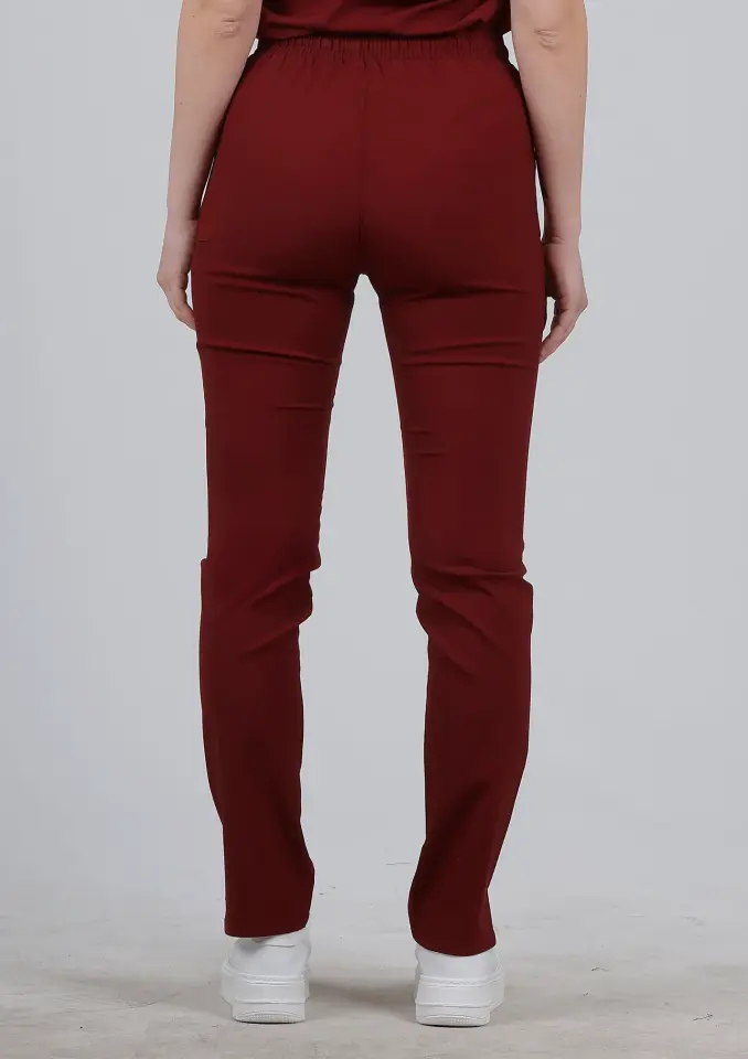 Lyna Pantolon XL-44 - Bordo