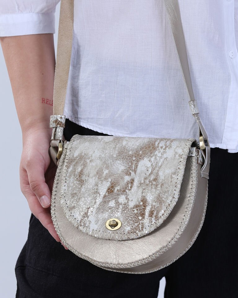 El Yapımı Hakiki Deri Omuz Askılı Çanta