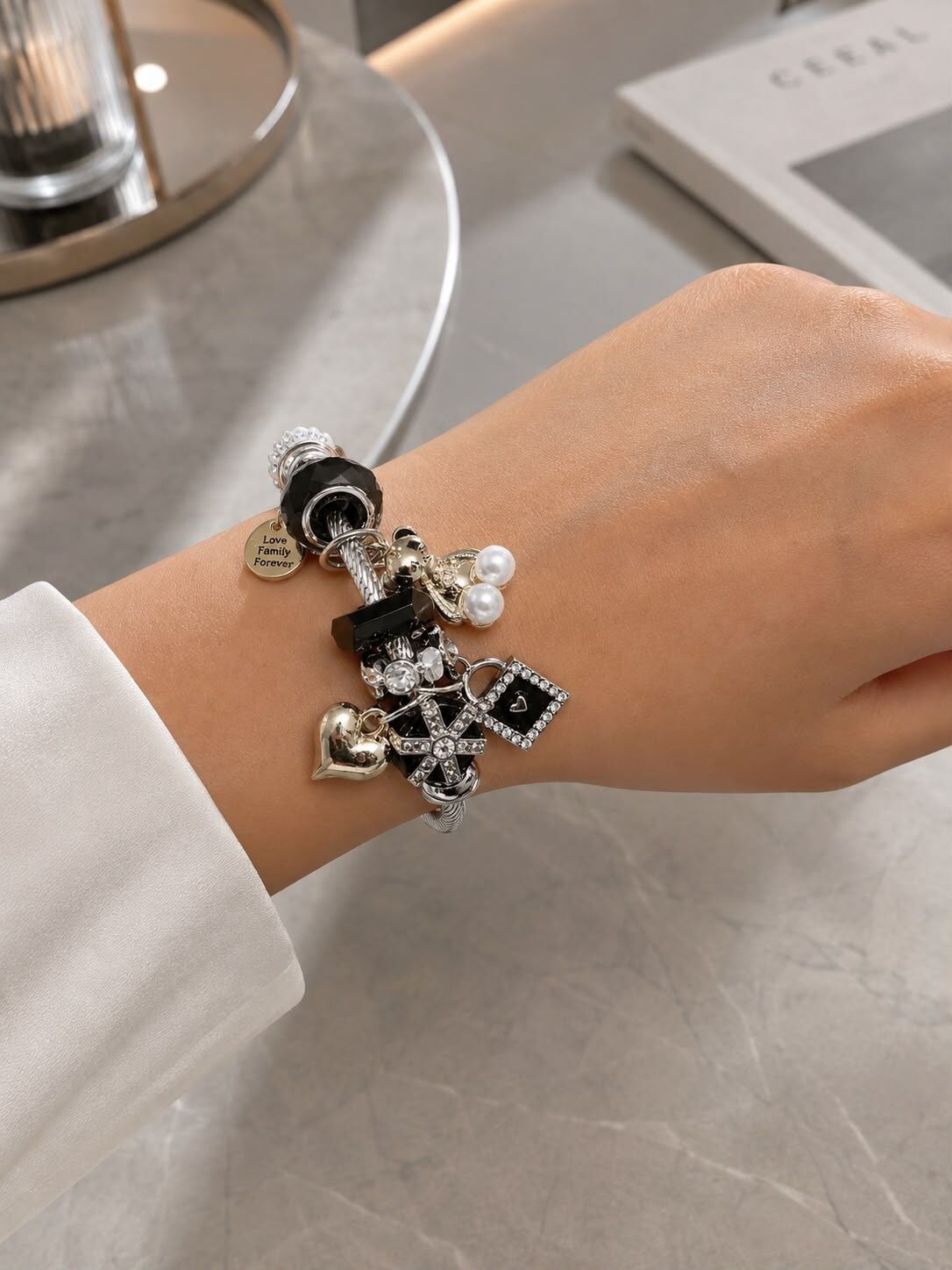 Pandora Style Love & Luck Charm Bileklik – Silver
