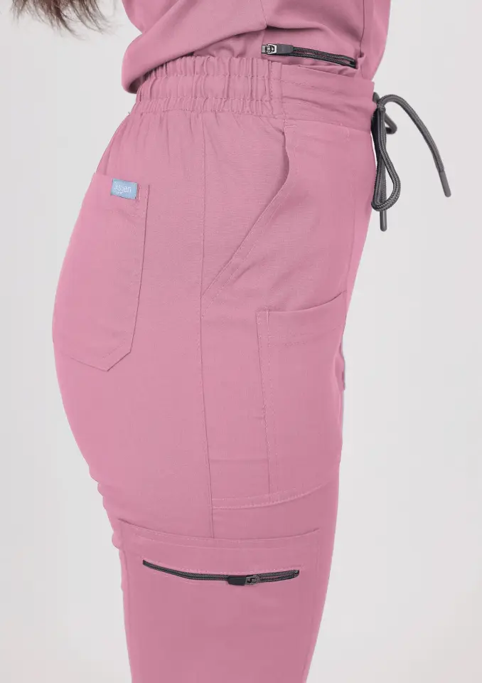 Safir Pantolon S-38 - Pudra